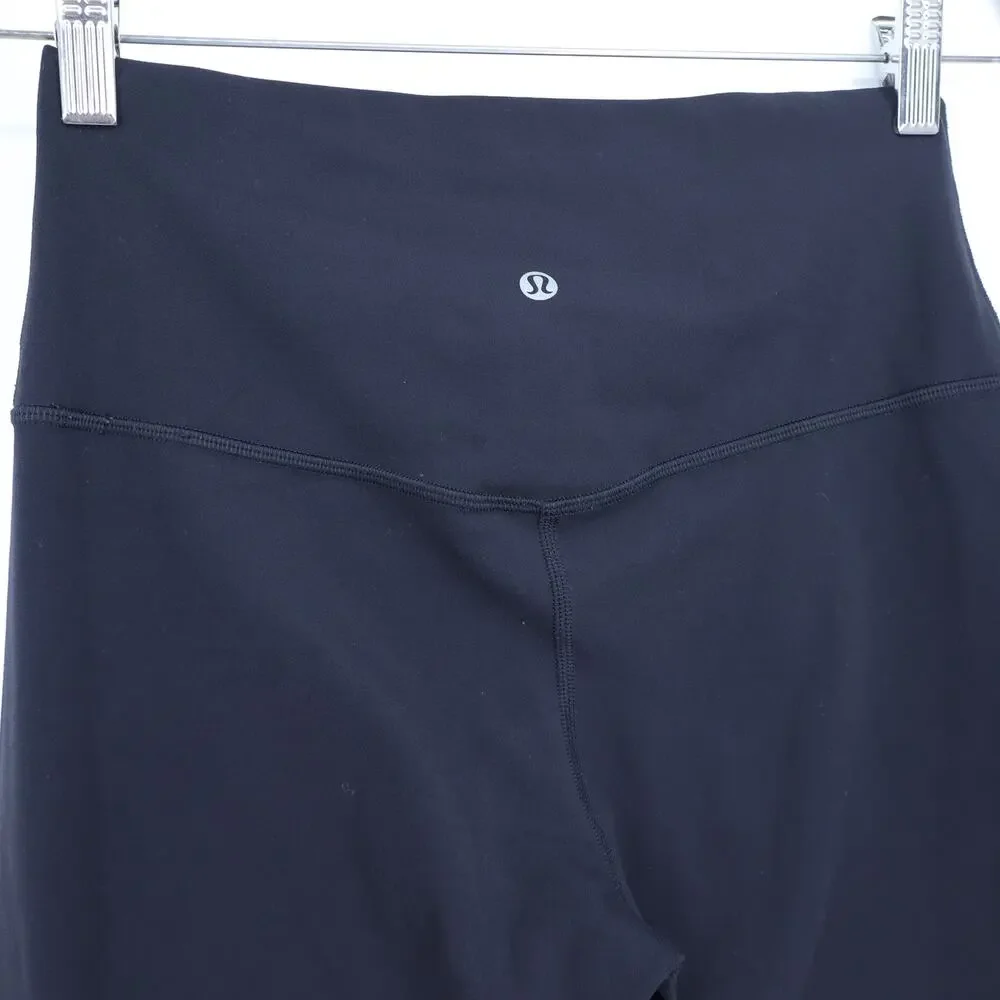 LULULEMON High Rise Crop Align Leggings Black Yoga Pants Active Women's 8
